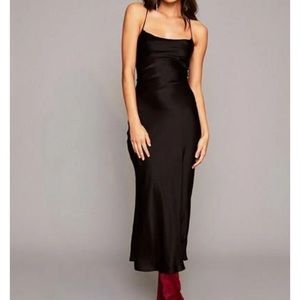 Stone Cold Fox Black Midi Dress